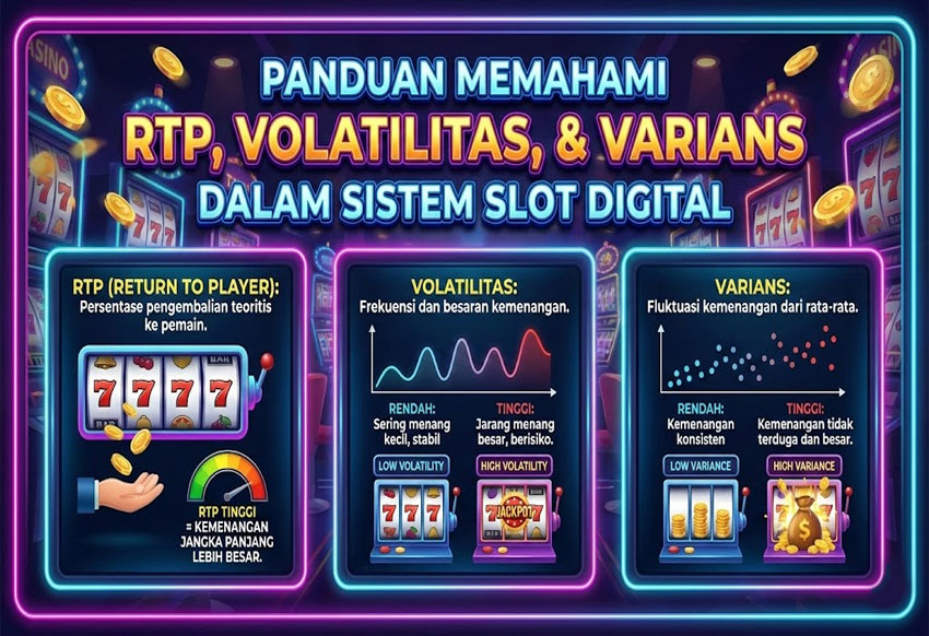 Panduan Memahami RTP, Volatilitas, dan Varians dalam Sistem Slot Digital